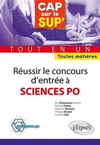 Réussir le concours d'entrée à Sciences Po