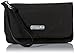 Baggallini unisex-adult Rfid Flap Wristlet, Black/Sand, One Size