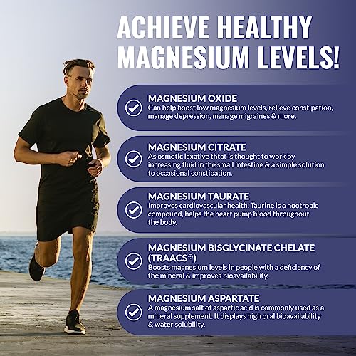 Best Magnesium Complex 500mg 5 Types of Magnesium Glycinate, Oxide