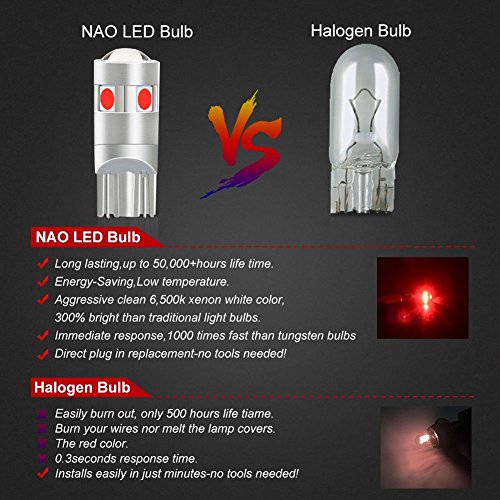 image for NAO 194 LED Light Bulb, T10 LED Bulb Light,Interior Lights 5SMD 3030 f