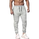 FishM Spring Special Mens Active Sweatpant for Men with Letter Print Zipper Pocket and Drawstring Size XS-3XL
