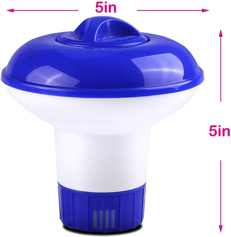 FENRIR Floating Dispenser Chlorine Tablets Hot Tub Swimming Pool Spa, Floating Pool Chlorine, Chlorine Tablet Holder (5 Inch) - Image 3