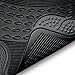F11306-3ROW  High Quality Vinyl Floor Mats Black