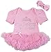 Kirei Sui Baby The Princess Has Arrived Bodysuit Tutu Small Pink
