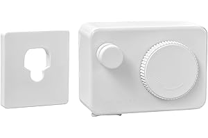 JOOM Retractable Clothesline Heavy Duty Clothes Drying Laundry Line Wall Mounted Easy Hanging Clothes Drying Laundry Line Retracting Hanging Lock to Prevent Sagging (Rectangle,White)