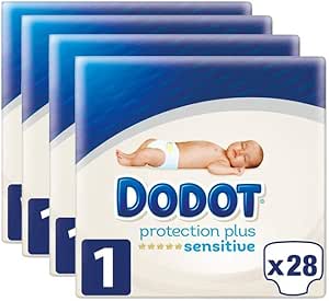 DODOT SENSITIVE TALLA 1 (2 A 5 KILOS) 4 PAQUETES DE ...
