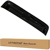 35.6" 880mm Sunroof Wind Deflector, Tape-on Sunroof Rain Guards, Universal Fit Tinted Moonroof Vent Visor Car Accessories
