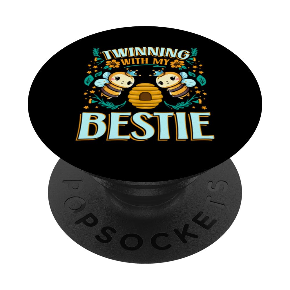 Twinning With My Bestie Bee PopSockets Swappable PopGrip