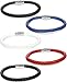 LOLIAS 5 Pcs 6MM Leather Bracelets for Men Women Braided Rope Bracelets Magnetic Clasp 8.0 In