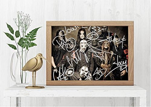 Reprints Slipknot Signed Photo - Metal Band, Iowa, All Hope is Gone- Autograph Professional Wall Art Merchandise Poster Artwork