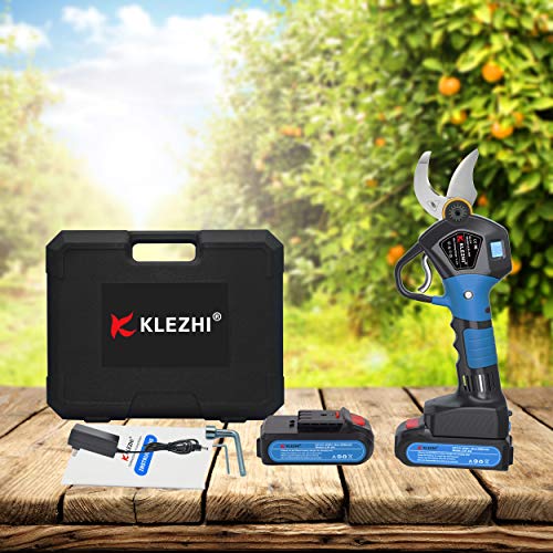 K KLEZHI Akku Astschere mit LED, Schnurlose Elektrische Gartenschere, 30 mm Schnittdurchmesser, 2x 2 Ah Lithium… – Bild 8