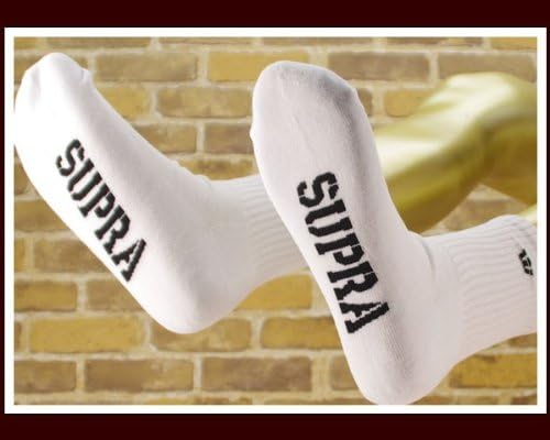 Amazon Co Jp スープラ Supra ソックス メンズ S Wht ホワイト Nosize 服 ファッション小物