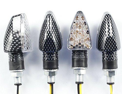 4 X Motorcycle Turn Signals 15 LED lights Indicators for Yamaha Suzuki Dr DRZ DR350 350 650 400 DL DRZ400 Kawasaki Ninja EX500 Ex 500 250 ZX6R ZX9R Honda CB CBR 600 rr f2 f4 f4i 600 400 929 954 1000 KTM