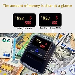 BISOFICE Counterfeit Bill Detector, Portable Money