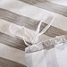 ZHIMIAN Reversible 3 Piece Striped Print Duvet Cover Set with Zipper Closure(1 Duvet Cover + 2 Pillow Shams),Ultra Soft(king Gray)