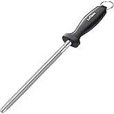 Luffexx Professional 12-Inch Knife Sharpening Rod | High-Carbon Honing rod Sharpen Knife Quickly, Perfect Knife Sharpener for Chefs &amp; Home Cooks, Easy to Use &amp; Sturdy