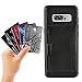 ZVE Case for Samsung Galaxy Note8, Slim Leather Wallet Case with Credit Card Holder Slot Pocket Protective Case Cover for Samsung Note 8 - Black