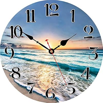 VIKMARI Kitchen Wall Clock - Home Decorative Wall Clock,14 Inch Silent Non-Ticking Quartz Battery Operated Clock, Easy… 51fgCP0jQpL