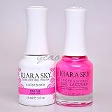Kiara Sky Matching Gel Polish + Nail Lacquer 0.5oz Pixie Pink