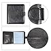Wisdompro Business Card Book Organizer, Premium PU Leather Wallet Name Credit ID Card Holder Case with Magnetic Shut for 64 Business Cards (Build in 64 Card Slot & 14 Small Cells for Memory Cards)
