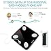 Triomph Smart Scale, Body Fat Scale with iOS and Android App Digital Bathroom Scale for Weight, Body Fat, Water, Muscle, BMI, Bone Mass Black