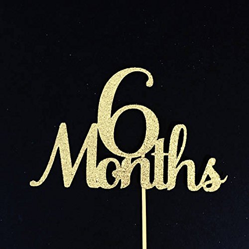 6 Months Cake Topper, Half Cake Topper, Half Birthday Cake Topper, 1/2