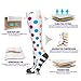 NEWZILL Medical Compression Socks for Women & Men Circulation 20-30 mmHg, Best for Running Athletic Hiking Travel Flight Nurses (Polka Dot, L/XL)