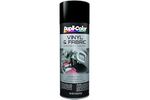 Dupli-Color HVP106-6 PK Vinyl and Fabric Coating Spray Paint - Flat Black - 11 oz Aerosol Can Pack of 6