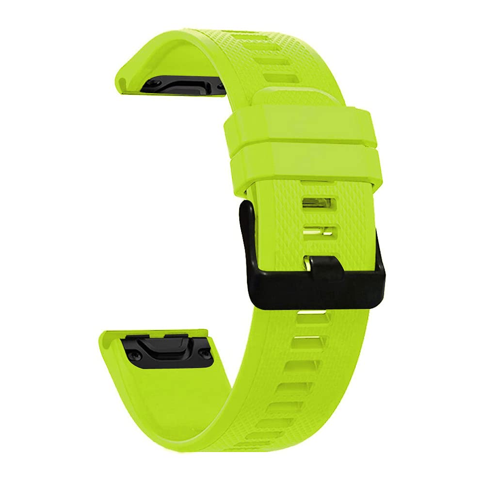 AISPORTS 22mm Quick Fit Watch Strap Compatible for Garmin D2 Delta/D2 Mach 1 Strap Silicone, Soft Flexible Breathable Silicone Sport Wristband Bracelet Replacement Strap for Garmin Quatix 7 Pro/7/6/5