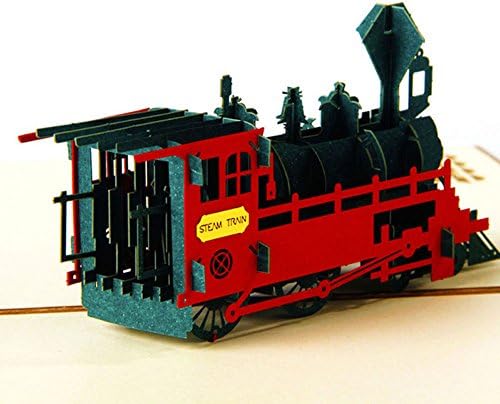 Aeiniwer SUYMIS HALLOLUX OKEPS Hxeredue YuanKanJu Julyshop Handmade 3D Pop Up Greeting Cards Train for Every Occasion