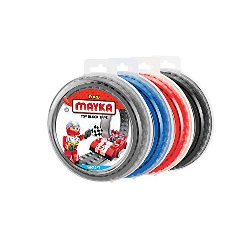 MAYKA Toy Block Tape (4-pack) - 2 stud, 3.2 ft