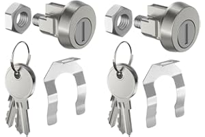 AGUNION L-1172C Mailbox Locks with Keys Replacement C9100 for USPS-L-1172C Mailbox Lock with Keys Compatible with CompX L-1172C NDCBU CBU Cluster Mailboxs (2 Kits)