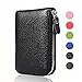 XeYOU RFID Blocking Genuine Leather Card Case Holder Security Travel Wallet for Men and Women (Black)