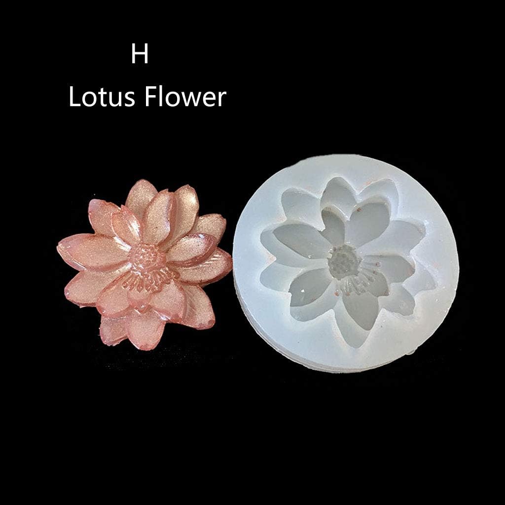 XIANSHI New DIY Flower Silicone Molds Resin Camellia Peony Daisy Lotus Flower Jewlery Making, DIY Silicone Molds Making Craft Meaningful Handmade Works