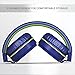 Artix RS7 Sports Foldable Bluetooth on Ear Headphones with 3.5mm Cable - Blue