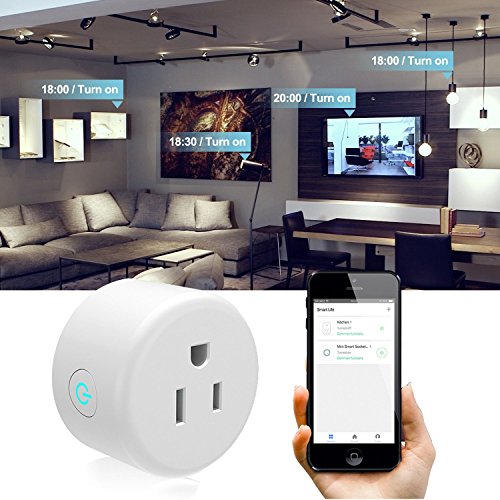 Smart Electrical Outlets,Smart Socket, Smart Plug WiFi Enabled,Timer Outlet,Electrical Power Switch for Household Applicances,Compatible with Amazon Alexa/Google Home/IFTTT - Thumbnail 7