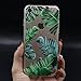 iPhone 7 Case,Eouine Green Plants Ultra Slim Premium TPU Case Gel Rubber Soft Skin Silicone Protective Back Cover for Apple iPhone 7, 2th Pattern Leaves