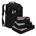 Hynes Eagle Travel Backpack 40L Flight Approved Carry on Backpack, Black with 3PCS Packing Cubes