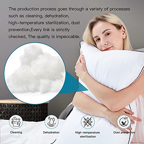 Cpallie Queen Size Sleeping Pillows Set Premium Hotel Bedding, Pillows