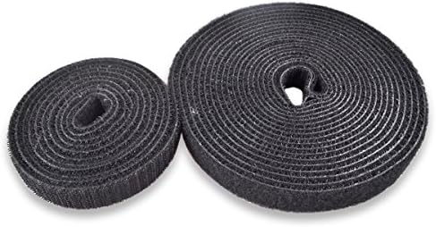 Cable Management, Fastening Tape Cable Ties by DCFun Reusable Hook &amp; Loop Strap Cord Organizer (16ft)