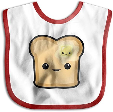 Unisex Baby Bandana Drool Bibs Cute Toast Butter Cotton Neck Saliva Adjustable Towel Toddler For Girls Boys