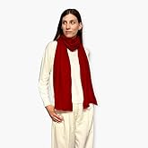 Humble Hilo Mongolian Cashmere Scarf, Twill Ultra Soft Warm Winter Shawl or Wrap for Women and Men with Classic Twill Weave