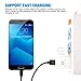 USB Type C Cable,PowerMan USB 3.0 Type-C Nylon Braided 6.6' USB C Cable Fast Charger Cord for Samsung Galaxy S8,LG G5 G6 V20,ChromeBook Pixel,Nintendo Switch,Black