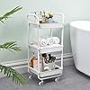kingrack-Storage-Trolley3-tiers-Rolling-Cartkitchen-trolleyOrganisation-Cart-with-WheelsUtility-CartRolling-TrolleyShelving-Unit-Storage-Rack-Fruit-Vegetable-Rack-Organiser-Cart-WKUK131143 KINGRACK 3-Tier Rolling Storage Trolley, Kitchen Cart with Wheels, Organization Cart for Utilization, Shelving Unit…