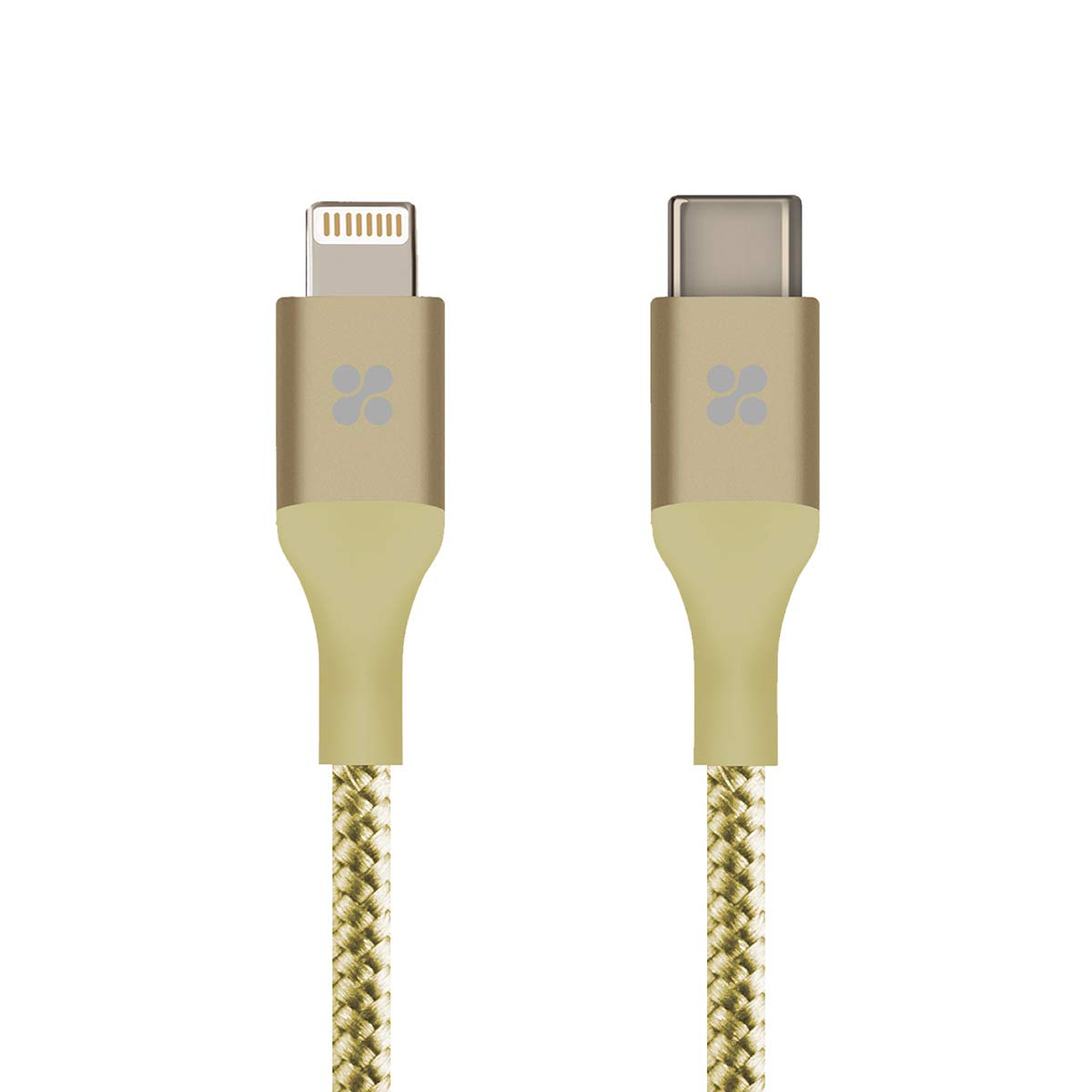 iPhone X Fast Charging USB-C to Lightning 1.2M Cable with 2.4A Charging Speed and Ultra-Fast Data Transfer with OTG Function, Promate UniLink-LTC Gold