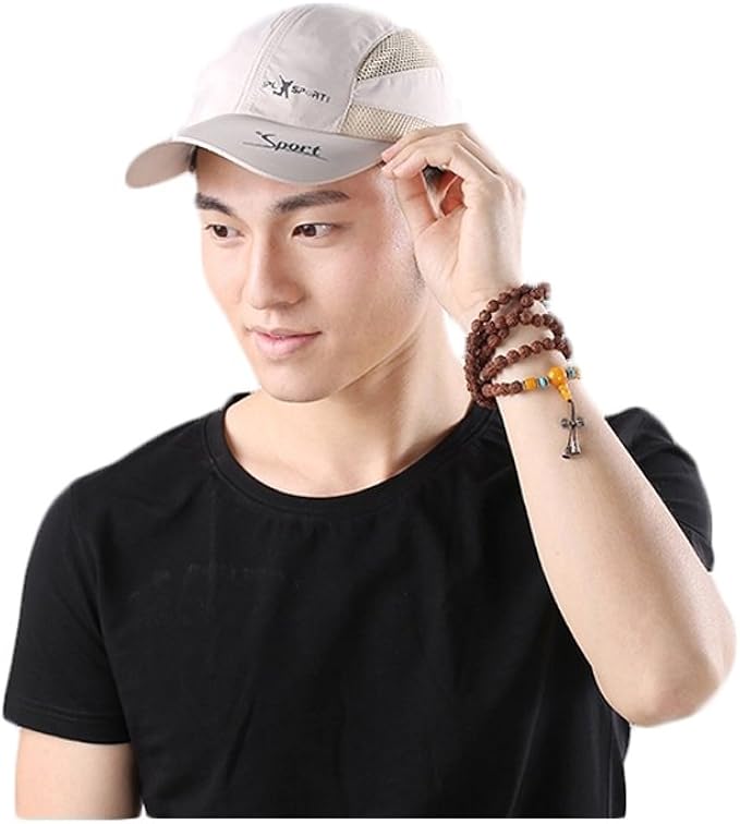 Amazon ピースカフェ Peacecafe メンズ ファッション キャップ 帽子 野球帽 スポーツ 紫外線対策 日焼け防止 Uvハット 春夏 アウトドア 登山 野外 ツバ広デザイン スポーツ 5 ハット 通販