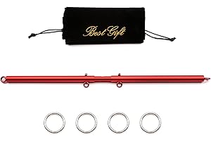 Sovyime Adjustable Pilates Spreader Bar Set Sport Aid Training Fitness Gear Home Indoor Gyms Yoga