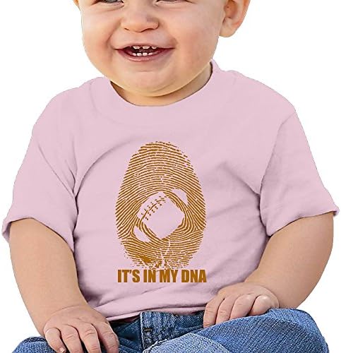 REBELN American Football It's in My DNA 1 Cotton Short Sleeve T Shirts for Baby Toddler Infant