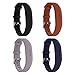 Huadea compatible Replacment for Fitbit Flex 2 ,With Watch Buckle Comfortable Soft Silicone Wristband (4 Pack) primary