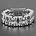 Trendsmax 23mm Mens Biker 316L Stainless Steel Heavy Motorcycle Bicycle Link Chunky Chain Bracelet Gifts for Men Boys Fits 7 Inch Sliver